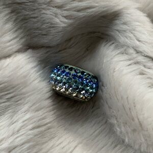 Pandora Pave’ Blue Crystal Gradient Bead